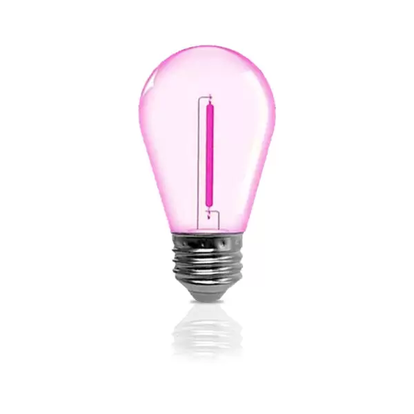 Lâmpada Filamento Led Colorida Rosa